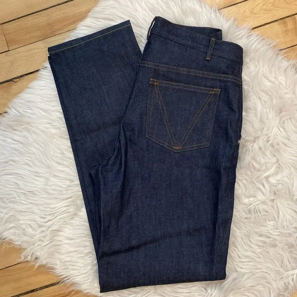 Vanessa Seward Victoire Dark Wash Jeans, Size 38/6 - Picture 14 of 17